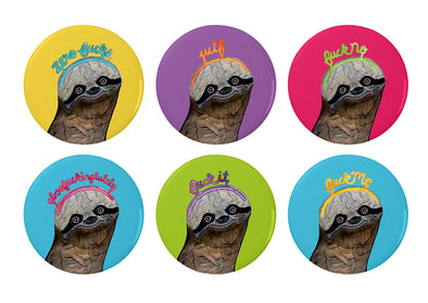 Coaster Set: Saucy Sloths (6pack)