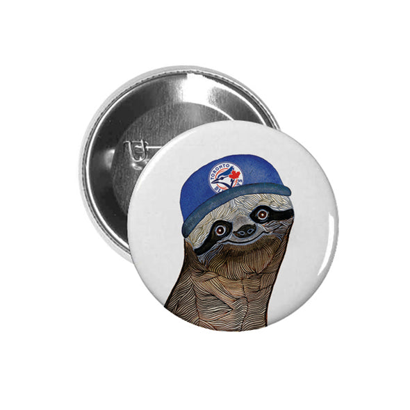 Button: Sloth Blue Jays