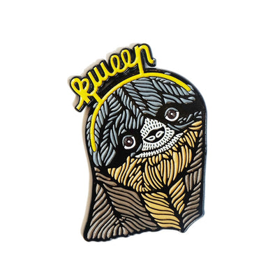 Button: Enamel Pin Sloth Kween