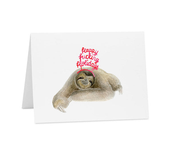 Holiday Saucy: Sloth Happy Fucking Holidays